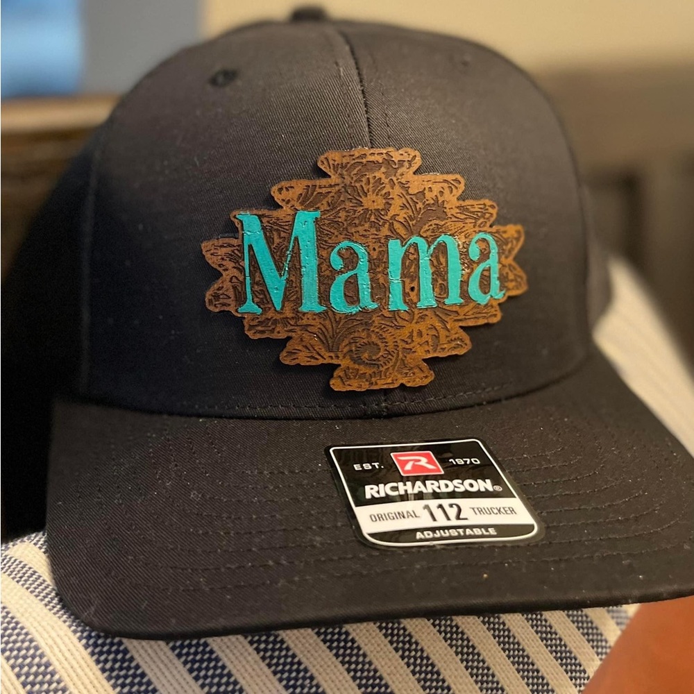 Leather patch Mama Richardson hat